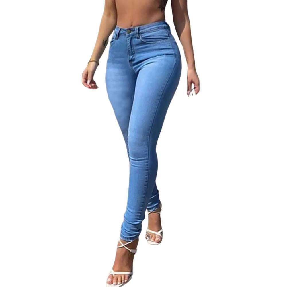 2022 Women Denim Pants Skinny Jeans for Woman 90S High Waist Push up Women Pants High Street Elastic Pencil Pants Vaqueros Mujer