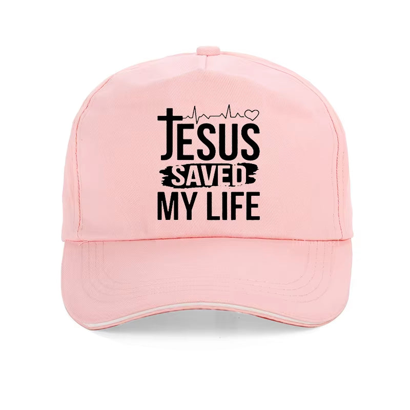 Summer Hat Printed Jesus Saved My Life Baseball Cap I Belong to Jesus Caps Men Cotton Christ Religion Christian Faith Hats