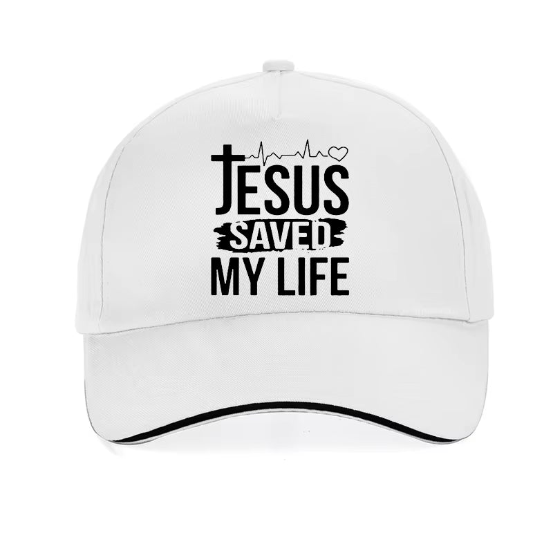 Summer Hat Printed Jesus Saved My Life Baseball Cap I Belong to Jesus Caps Men Cotton Christ Religion Christian Faith Hats