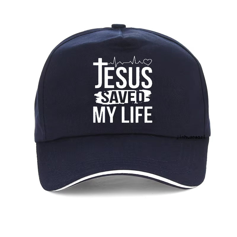 Summer Hat Printed Jesus Saved My Life Baseball Cap I Belong to Jesus Caps Men Cotton Christ Religion Christian Faith Hats