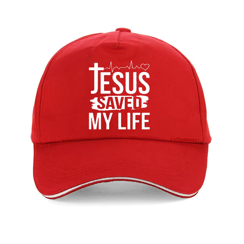 Summer Hat Printed Jesus Saved My Life Baseball Cap I Belong to Jesus Caps Men Cotton Christ Religion Christian Faith Hats