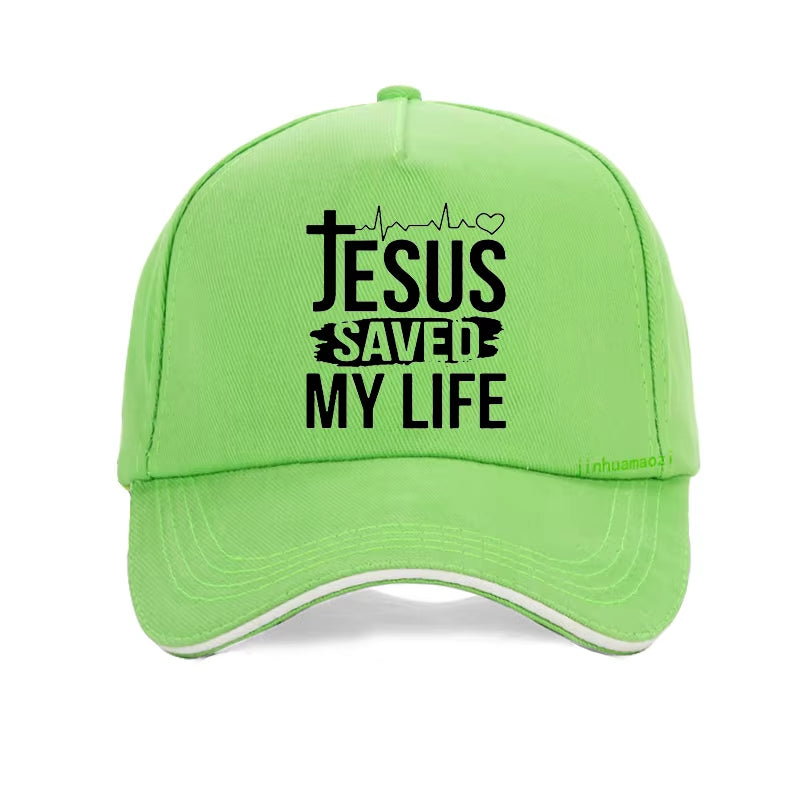 Summer Hat Printed Jesus Saved My Life Baseball Cap I Belong to Jesus Caps Men Cotton Christ Religion Christian Faith Hats