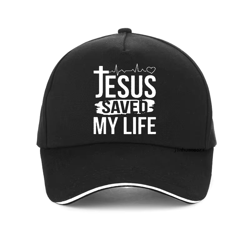 Summer Hat Printed Jesus Saved My Life Baseball Cap I Belong to Jesus Caps Men Cotton Christ Religion Christian Faith Hats