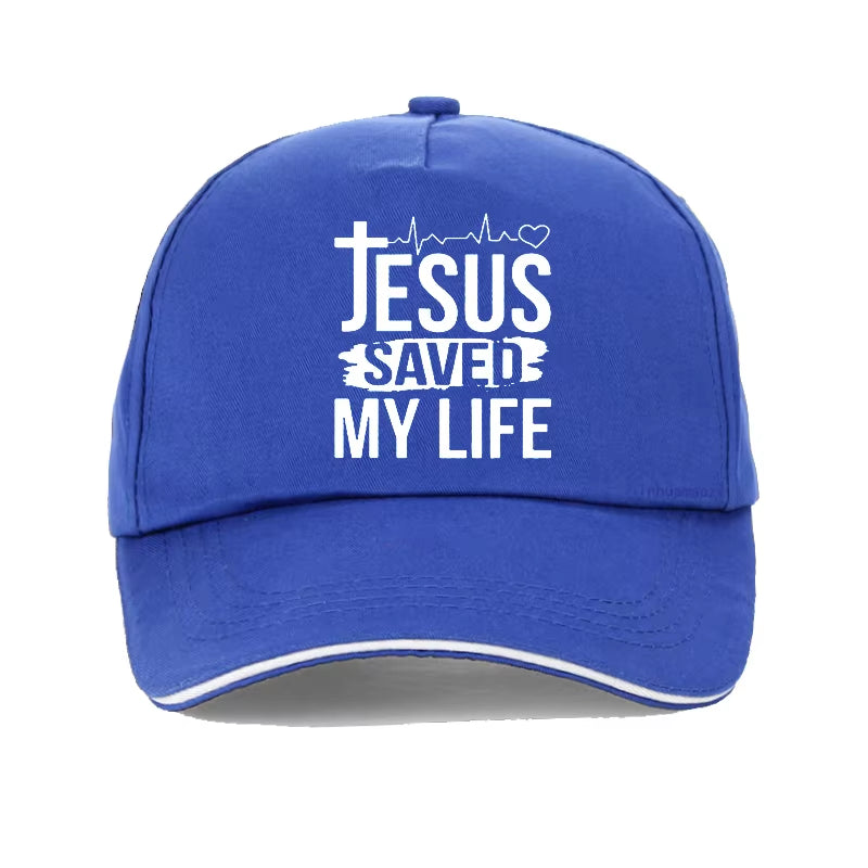 Summer Hat Printed Jesus Saved My Life Baseball Cap I Belong to Jesus Caps Men Cotton Christ Religion Christian Faith Hats